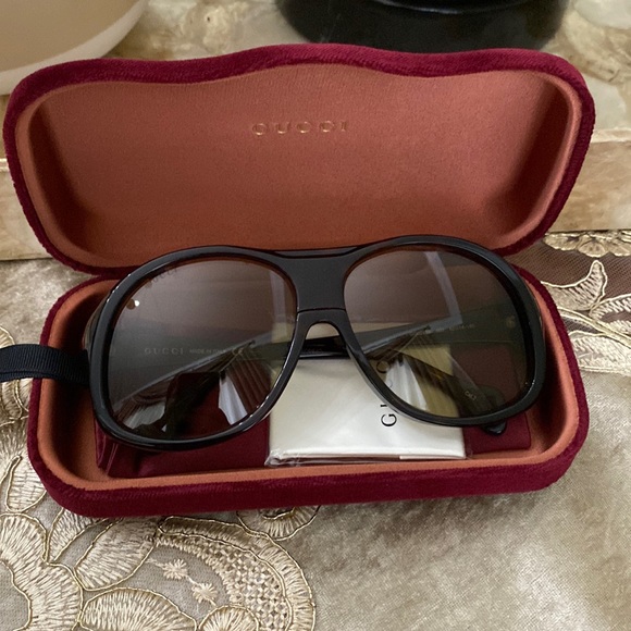 Gucci 60MM oversized aviator sunglasses - Picture 3 of 14